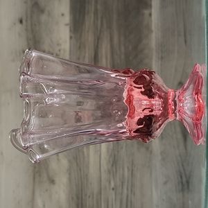 Send Me Offers! Vintage Valentines Fenton Colonial Pink Handkerchief Swung Vase
